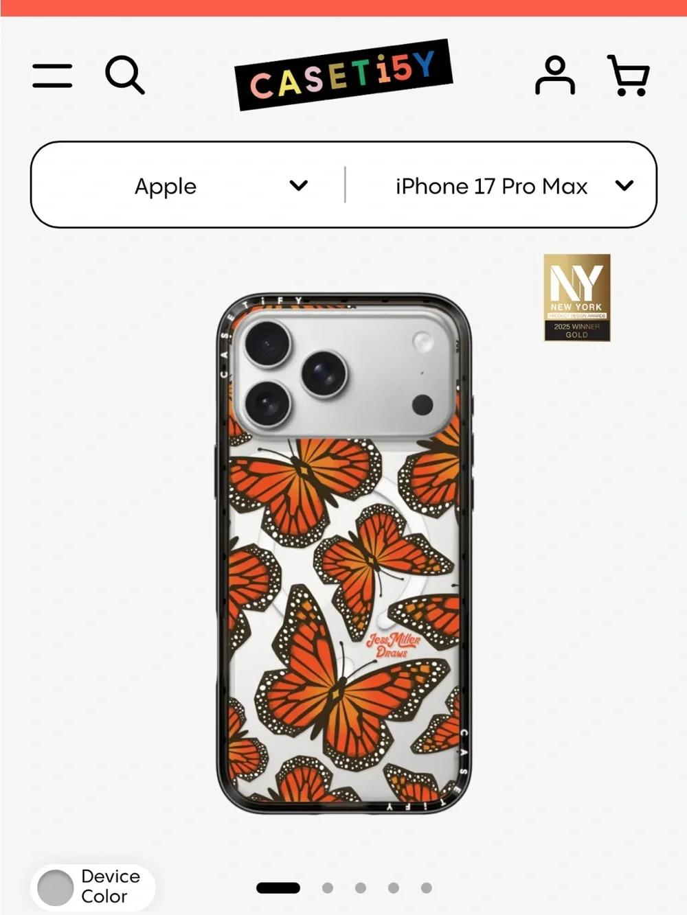 Casetify butterfly case iPhone 17 pro max